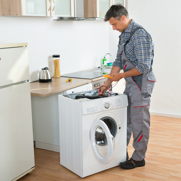 can you walk me through the steps of troubleshooting my washer issue in Sunset Village